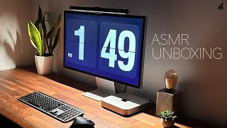 ASMR UNBOXING OF the Apple Studio Display & Mac Mini M2 - No talking - Brush it OFF ASMR