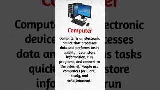 What is computer? #computer #device #electronic #computers #shorts #short #story #stories