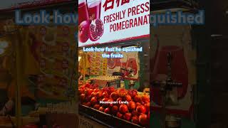 Freshly pomegranate juice natural without added sugar or water. #amazing #holiday #streetfood