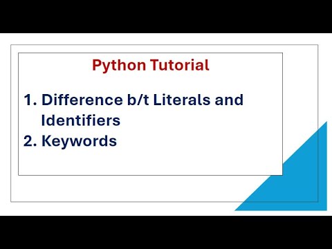Python Tutorial | Keywords