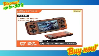 Buy BOYHOM New R36H Handheld Game Console 3.5-inch IPS Screen Linux RK3326 Retro Video Games Player