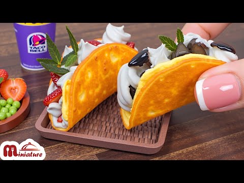 So Yummy! Miniature Fruit Tacos Recipe | Satisfying ASMR Mini Food Cooking