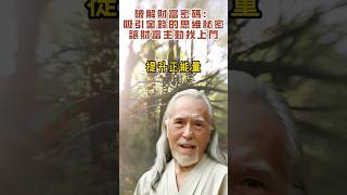 破解財富密碼：吸引金錢的思維秘密，讓財富主動找上門  #心緣淨土 #修行 #福報