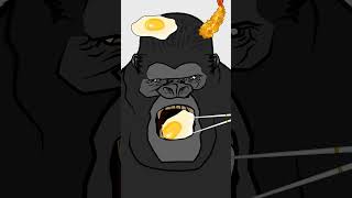 #shorts KING KONG eating😮 #animation #kvakaanimation