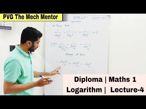 Diploma | Maths - 1 | Logarithm - Lecture 4 #diploma #education #maths #logarithm #engineering