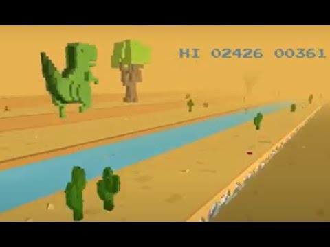 3D dino game! 9-year old makes it to 2500!