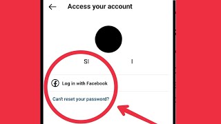 Instagram Fix Access Your account | Log in with Facebook & Can't Reset your password Problem Solve