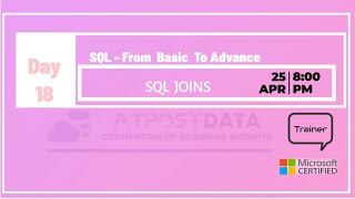 Day 18- SQL from Basic To Advance -   SQL Joins