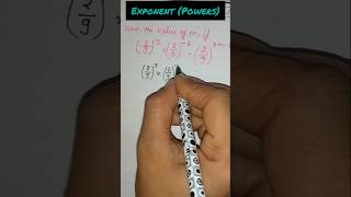 "Exponents in 60 Seconds! ⏱️ Full Concept + Trick"#shortsvideo