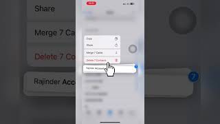 Delete Multiple Contacts in iPhone📱#short #shorts #viral #trending #ios