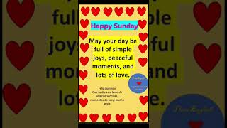 Feliz domingo #english #inglêsbásico #frasesdemotivacion
