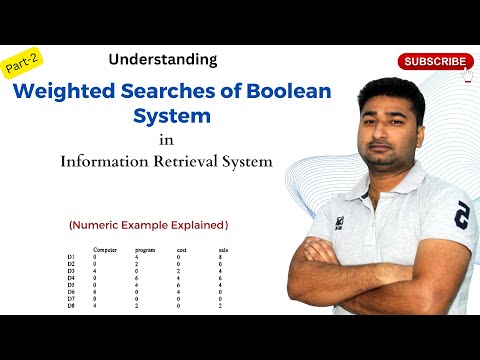 Weighted Searches of Boolean System Part- 2 | Information Retrieval system | CS Simplified sagu amit