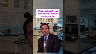 Tough Love for my best friend! #bestfriend #toughlove #theoffice #stevecarell