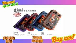 Buy R36H original open-source handheld console with built-in 15000+games R36H handheld game console