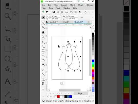 "Latest Shape Design 2025 in CorelDRAW 2025 | Creative Vector Art #Shorts"