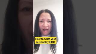 A simple way to finish your script FAST #writingtips #screenwriting #writingcourses #writingworkshop