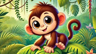 The Happy Monkey Song For Kids | Monkey In The Middle | Happy Modern Children Song - Nursery Rhymes