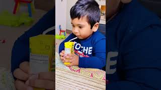 Baby trying to drink frooti from straw🥤😜😘🧐 #shorts #frooti #ytshorts #baby #drink