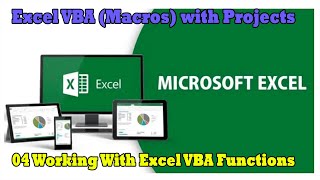 04.Working With Excel VBA Functions | Excel VBA (Macros) with Projects