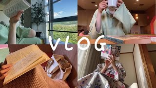 Going to the hot springs with a pile of unread books ♨️ Just reading and reading [Reading VLOG]