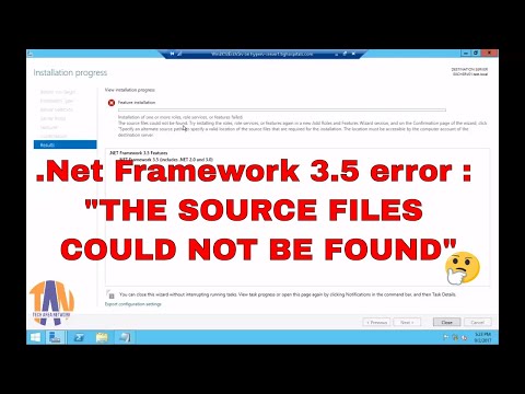 .net Framework 3.5 Installation error "The Source Files Could Not Be Found"🤔(Step by step solution)