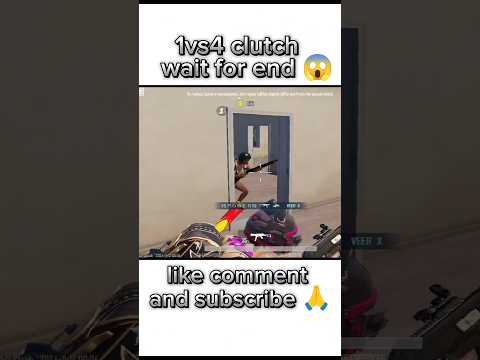 1vs4 clutch wait for end 😱💪..#bgmi #gaming #1million #viralshorts #1vs4clutchfailedinbgmi #like