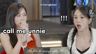 mina wanted chaeyoung to call her "unnie"