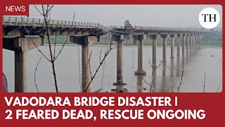 Vadodara bridge collapse: 4 vehicles fall into river, rescue on