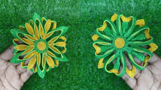 🎄 Green DIY Christmas Crafts with Glitter Foam Sheet 🎄 Christmas Decor Ideas 🎄