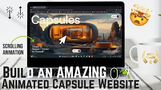 Build an AMAZING Animated Website with HTML, CSS, JavaScript, and GSAP! | Capsule Website | Awaaads