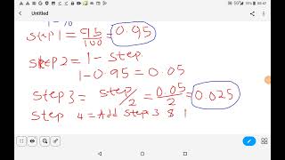 HOW TO CALCULATE Z- VALUE OF CONFIDENCE INTERVAL (IC)