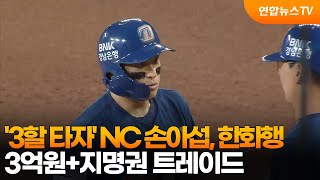 '3할 타자' NC 손아섭, 한화행…3억원+지명권 트레이드 / 연합뉴스TV (YonhapnewsTV)