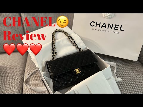 CHANEL Review classic bag Matelasse  colour? caviar? Ram? ! Timeless chain bag review /Unboxing/