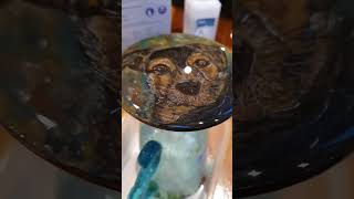 That resin pour in slow motion 👌  www.foxandliondesigns.co.uk #customart  #giftideas #uniquegifts