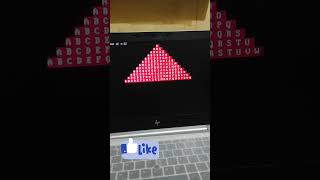 programming in c pattern printing : a b c d piramid animation. #cprogramming