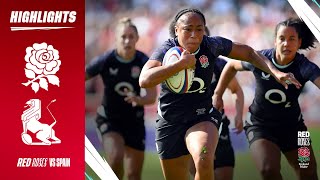 Red Roses v Spain highlights: They scored 15 tries!