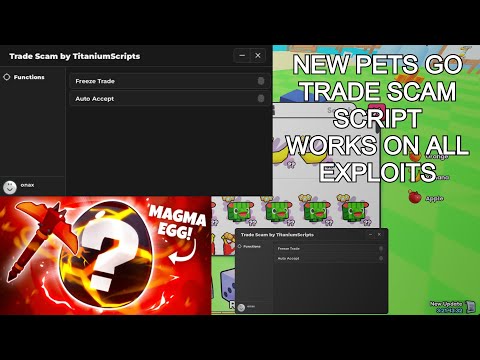 💎NEW WORKS TRADE SCAM SCRIPT💎 | PETS GO UPDATE | PASTEBIN 2025