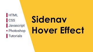 CSS Sidenav Hover Effect | cspoint web desiging tutorials