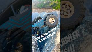 Futuristic Bug Crawler hits the rocks!! #rc #rccrawling #3dprinting #shorts #futuristic