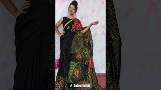 Radiant Multi colour Batik Saree – A Perfect Blend of Art & Elegance #srilanka #batik #sadewbathik