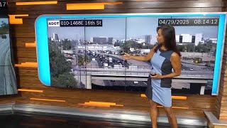 Rollover crash causes 10-mile backup on Phoenix freeway