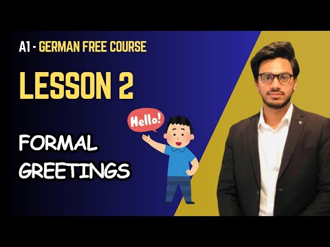 Free A1 German Course | Lesson 2: Formal Greetings + Book Walkthrough 📚 | German with Sajjad