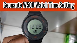 How To Setting Time and Date on a Geonaute W500 Digital Watch | Watch Repair Channel
