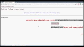 xss exploit at official harvard law site.