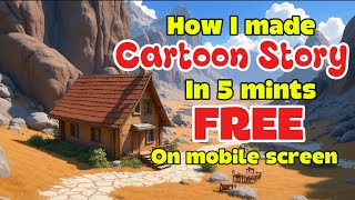 How I make Ai animated cartoon story in 5 MIN FREE | Full Animation Voiceover Characters #ai #aiart