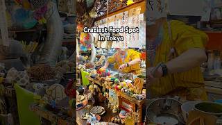 One of the CRAZIEST food spots in Tokyo! 🇯🇵 #tokyotravel #tokyofood #tokyofoodguide #japanfood