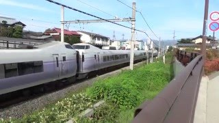 中央東線　特急スーパーあずさ　下諏訪から岡谷へ