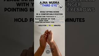 Ajna Chakra Yoga Mudra | How to Practice | "Third Eye" Chakra | "Command Wheel"