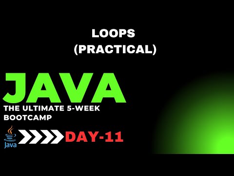 Loops | For, While, Do-while, For-Each | Practical Session In Java