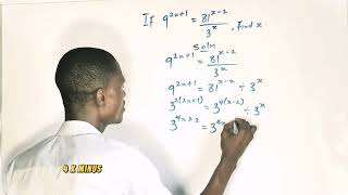 How to solve exponential equation with Uncle Sopapa #education #mathematics #jamb #studyjam